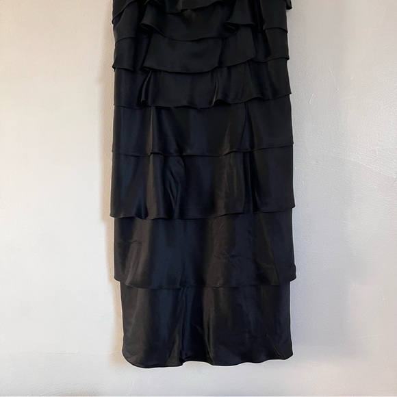 [Kay Unger] Black Cocktail Silk Dress - Picture 13 of 14